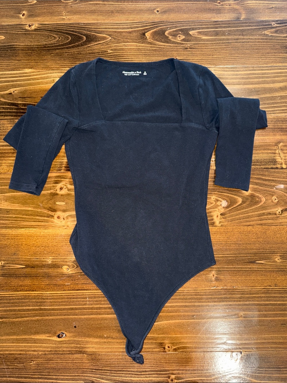 Abercrombie & Fitch Boxy Long Sleeve Bodysuit